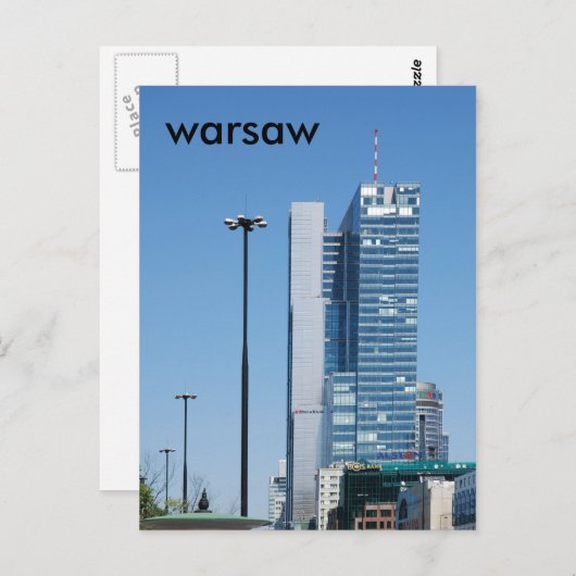 Warschau Briefkaart (Voorkant / Achterkant)