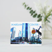 Warschau - Centrum Briefkaart (Staand voorkant)