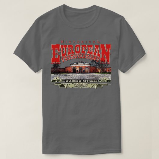 Warschau Citadel Polen T-shirt (Design voorkant)
