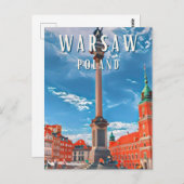 Warschau, de opkomende ster van Oost-Europa Briefkaart (Voorkant / Achterkant)