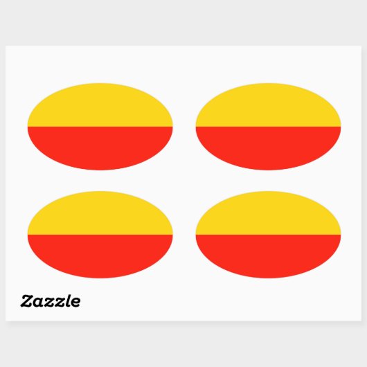 Warschau Flag Ovale Sticker (Vel)