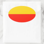 Warschau Flag Ovale Sticker (Tas)