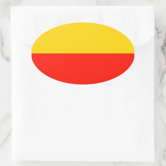 Warschau Flag Ovale Sticker (Tas)