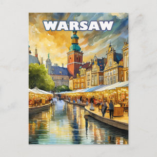Warschau, het bloeiende hart van Polen Briefkaart