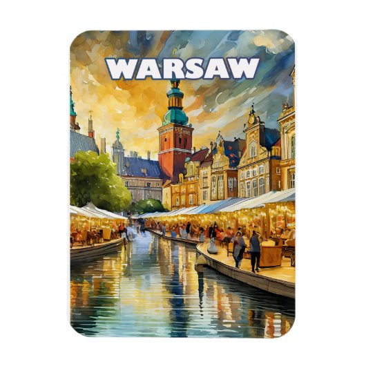 Warschau, het bloeiende hart van Polen Magneet (Verticaal)