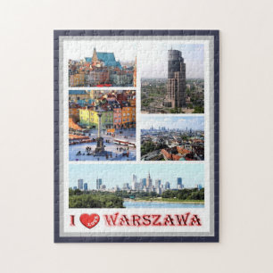 Warschau - I Love - Legpuzzel