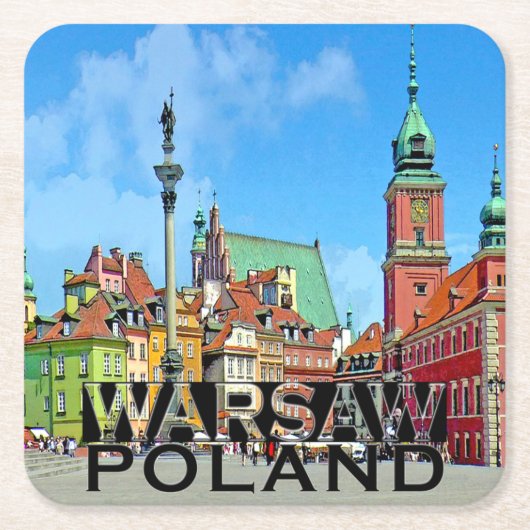Warschau Kartonnen Onderzetters (Voorkant)