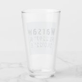 Warschau Latitude Lengtegraad Glas (Achterkant)