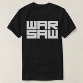 Warschau logo t-shirt (Design voorkant)