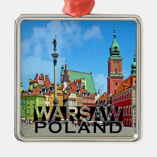 Warschau Metalen Ornament (Voorkant)