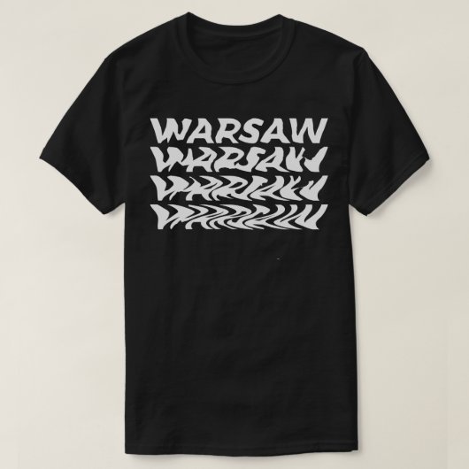 WARSCHAU ontwerp T-shirt (Design voorkant)