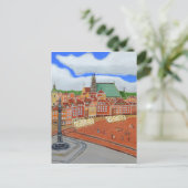 Warschau-Oude stad Briefkaart (Staand voorkant)