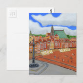 Warschau-Oude stad Briefkaart (Voorkant / Achterkant)