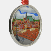 Warschau-Oude stad Metalen Ornament (Rechts)