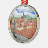 Warschau-Oude stad Metalen Ornament (Links)