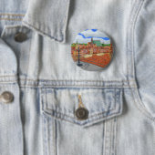 Warschau-Oude stad Ronde Button 5,7 Cm (In situ)