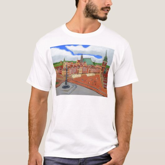 Warschau-Oude stad T-shirt (Voorkant)
