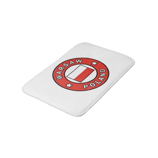 Warschau Polen Badmat (Gekanteld)