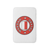 Warschau Polen Badmat (Voorkant Verticaal)