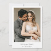 Warschau Polen bestemming bruiloft Save The Date (Achterkant)