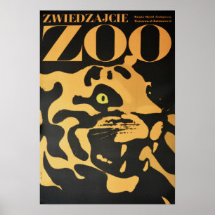 Warschau Polen bezoekt de dierentuin van 1967 oud  Poster