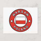 Warschau Polen Briefkaart (Voorkant)