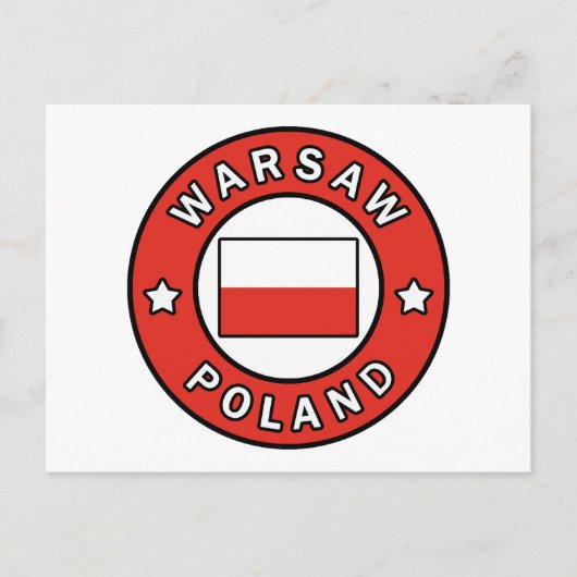 Warschau Polen Briefkaart (Voorkant)