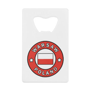Warschau Polen Creditkaart Flessenopener