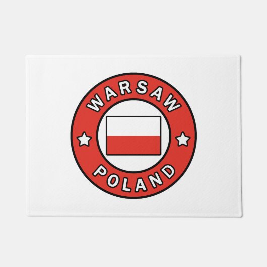 Warschau Polen Deurmat (Voorkant)