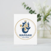 Warschau Polen Europa Briefkaart (Staand voorkant)