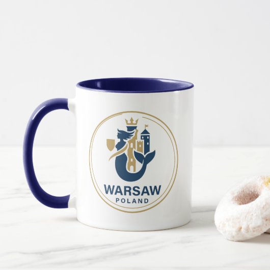 Warschau Polen Europa Mok (Met donut)
