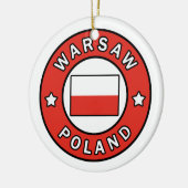 Warschau Polen Keramisch Ornament (Links)