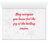 Warschau Polen Kerst Kaart (Binenzijde Horizontaal (Onderkant))