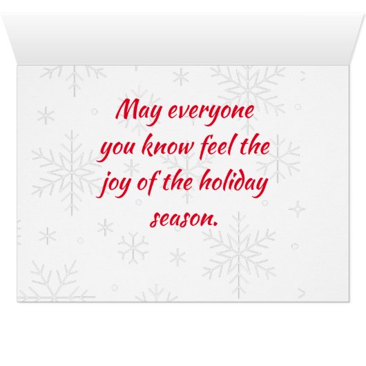 Warschau Polen Kerst Kaart (Binenzijde Horizontaal (Onderkant))