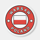 Warschau Polen Magneet (Voorkant)