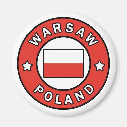 Warschau Polen Magneet (Voorkant)