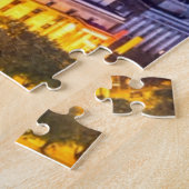 Warschau Polen Night Skyline Warschau Spire Legpuzzel (Zijkant)