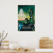 Warschau Polen Poster Reisprent Poolse Kunst (Keuken)