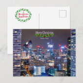 Warschau, Polen, Prettig Kerstmis, Briefkaart (Voorkant / Achterkant)