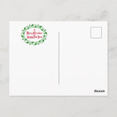 Warschau, Polen, Prettig Kerstmis, Briefkaart (Achterkant)