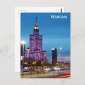 Warschau Polen Reisfoto Briefkaart (Voorkant / Achterkant)