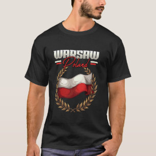 Warschau Polen Reizen Poolse Vlag Polska T-shirt