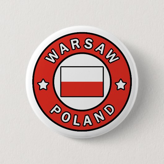 Warschau Polen Ronde Button 5,7 Cm (Voorkant)