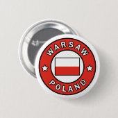 Warschau Polen Ronde Button 5,7 Cm (Voorkant /achterkant)