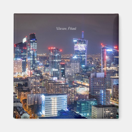 Warschau, Polen skyline, Magneet (Voorkant)