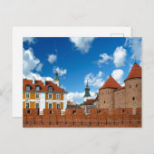 Warschau Polen Stadsmuren Briefkaart (Voorkant / Achterkant)