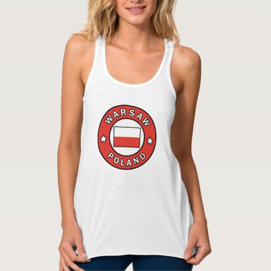 Warschau Polen Tanktop (Voorkant)