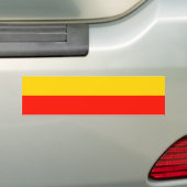 Warschau, Poolse vlag Bumpersticker (Op auto)