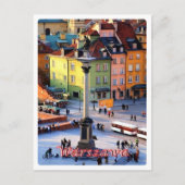 Warschau - Sigismund Column - Polen - Briefkaart (Voorkant)