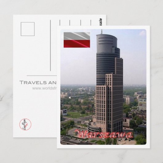 Warschau - Trade Tower - Polen - Briefkaart (Voorkant / Achterkant)